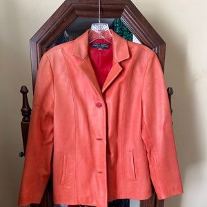 vintage leather jacket